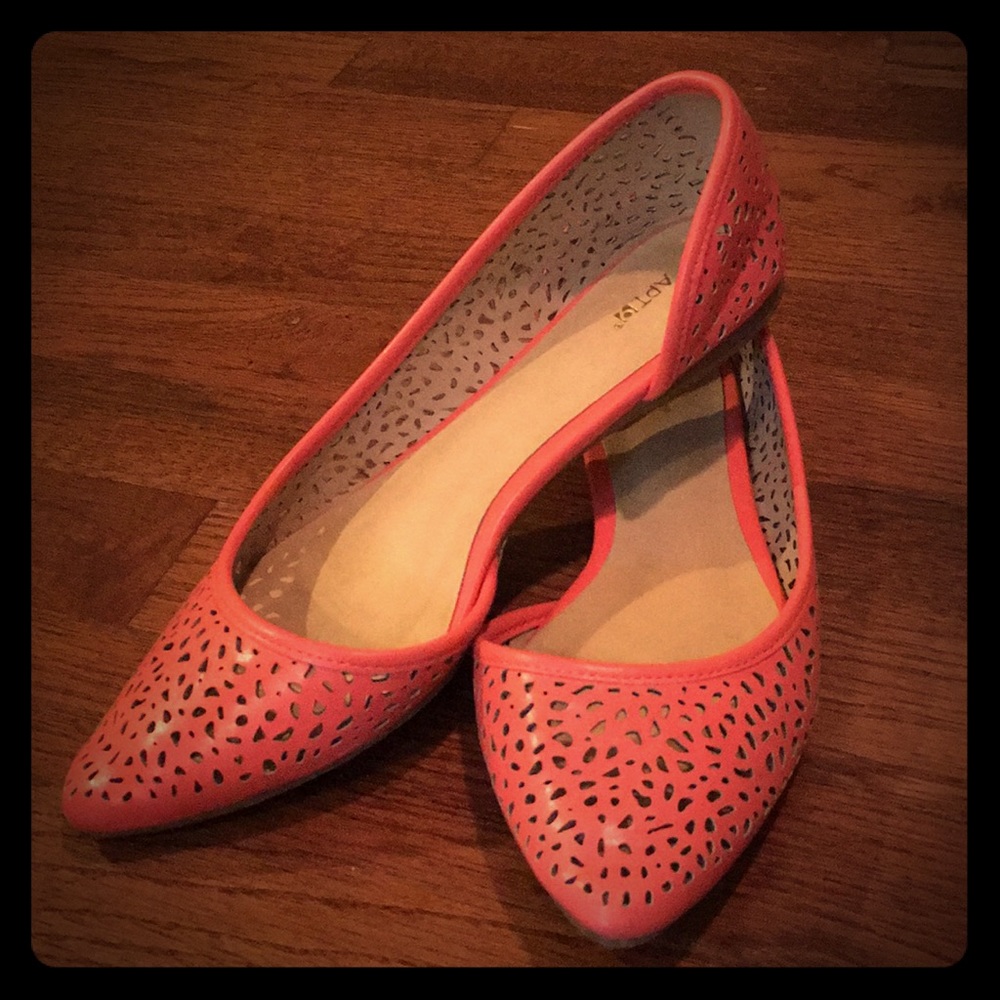 Coral slip ons Shoes